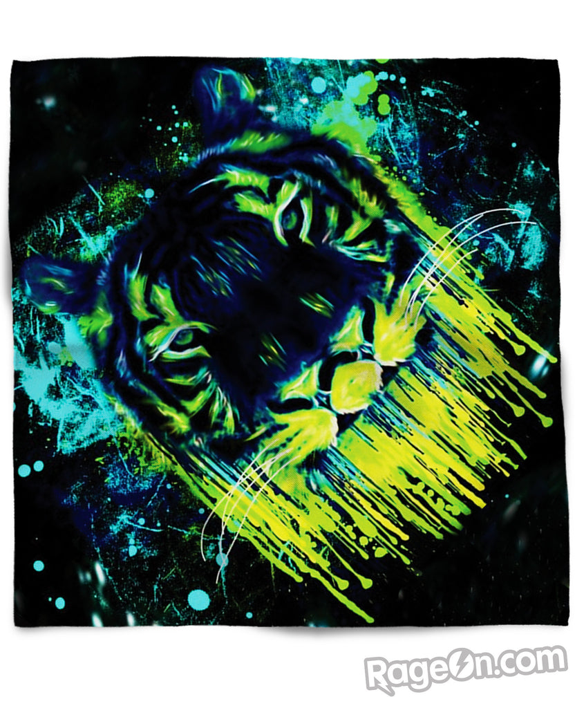 Tiger Drippy Bandana