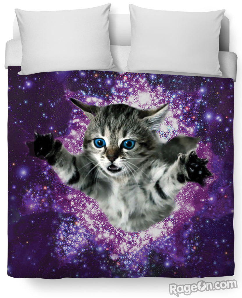 Kitty Glitter Duvet Cover