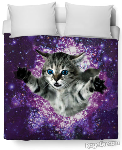 Kitty Glitter Duvet Cover