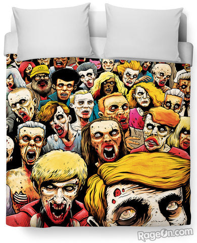 Zombies at the Mall Duvet Cover *Ready to Ship*