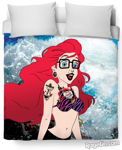 Hipster Ariel Duvet Cover