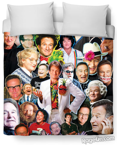 Robin Williams Paparazzi Duvet Cover