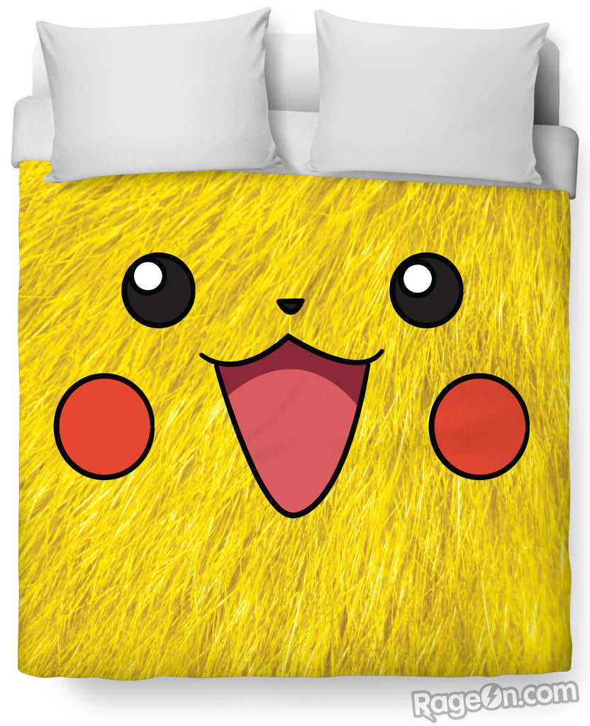 Pikachu Face Duvet Cover