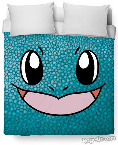 Squirtle Face Duvet Cover