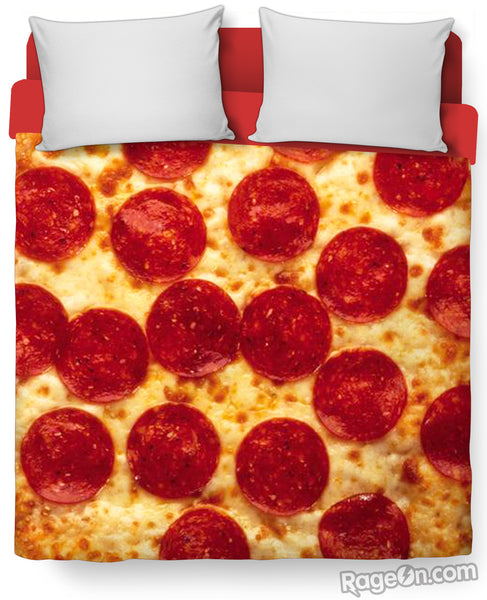 Pizza Bed Duvet Cover and Pillowcase Combo