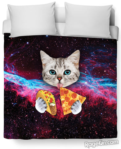 Taco Cat Duvet Cover