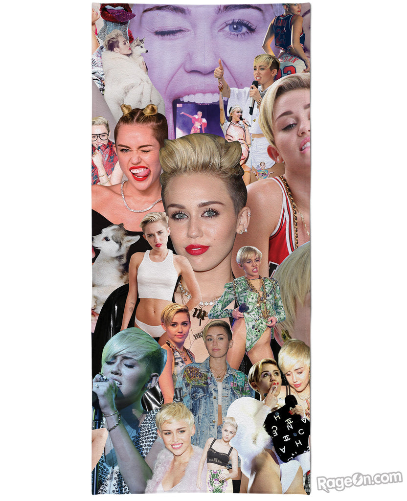 Miley Cyrus Paparazzi Beach Towel