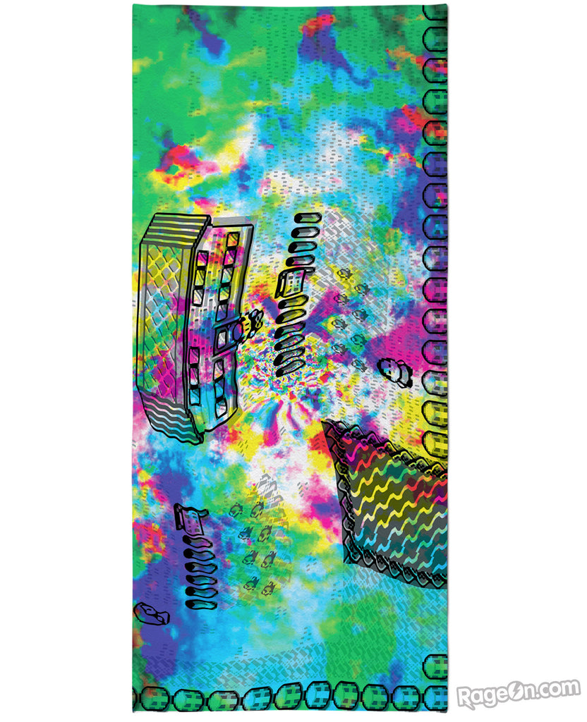 Pallet Town Acid Trip Beach Towel
