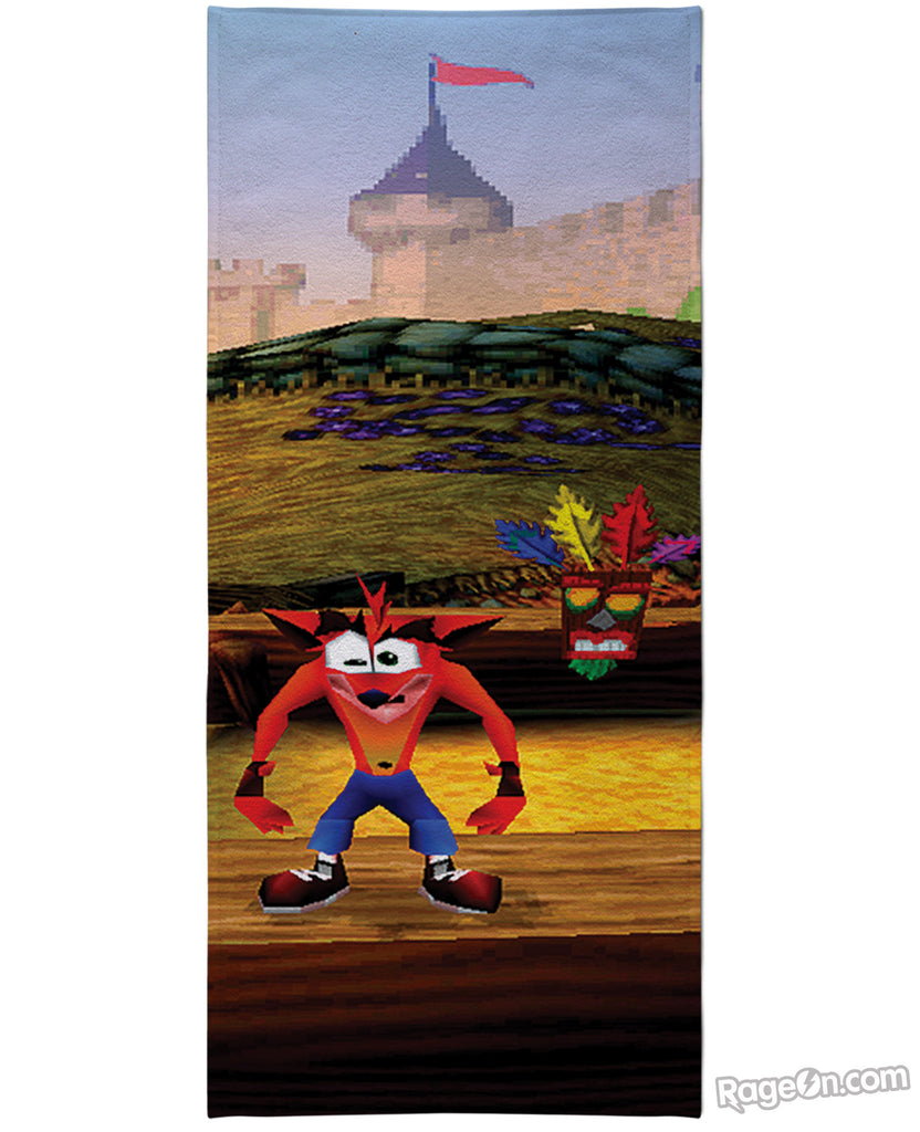 Crash Bandicoot Beach Towel