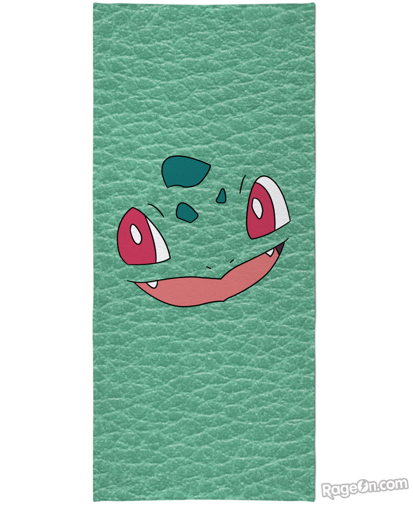 Bulbasaur Face Beach Towel