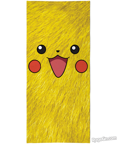 Pikachu Face Beach Towel