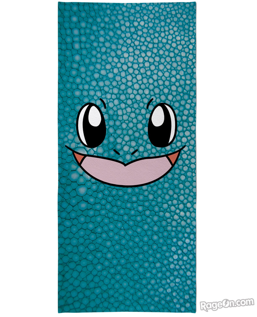 Squirtle Face Beach Towel 