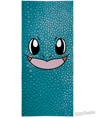 Squirtle Face Beach Towel 