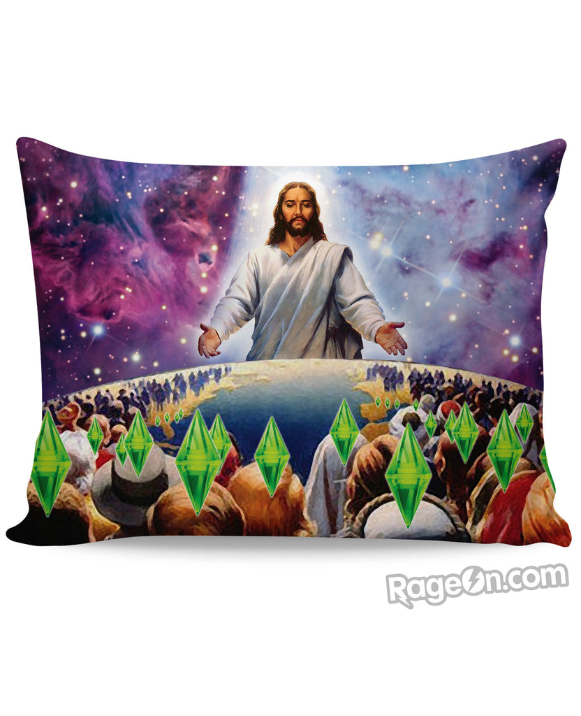 Jesus Died For Your Sims Pillow Case