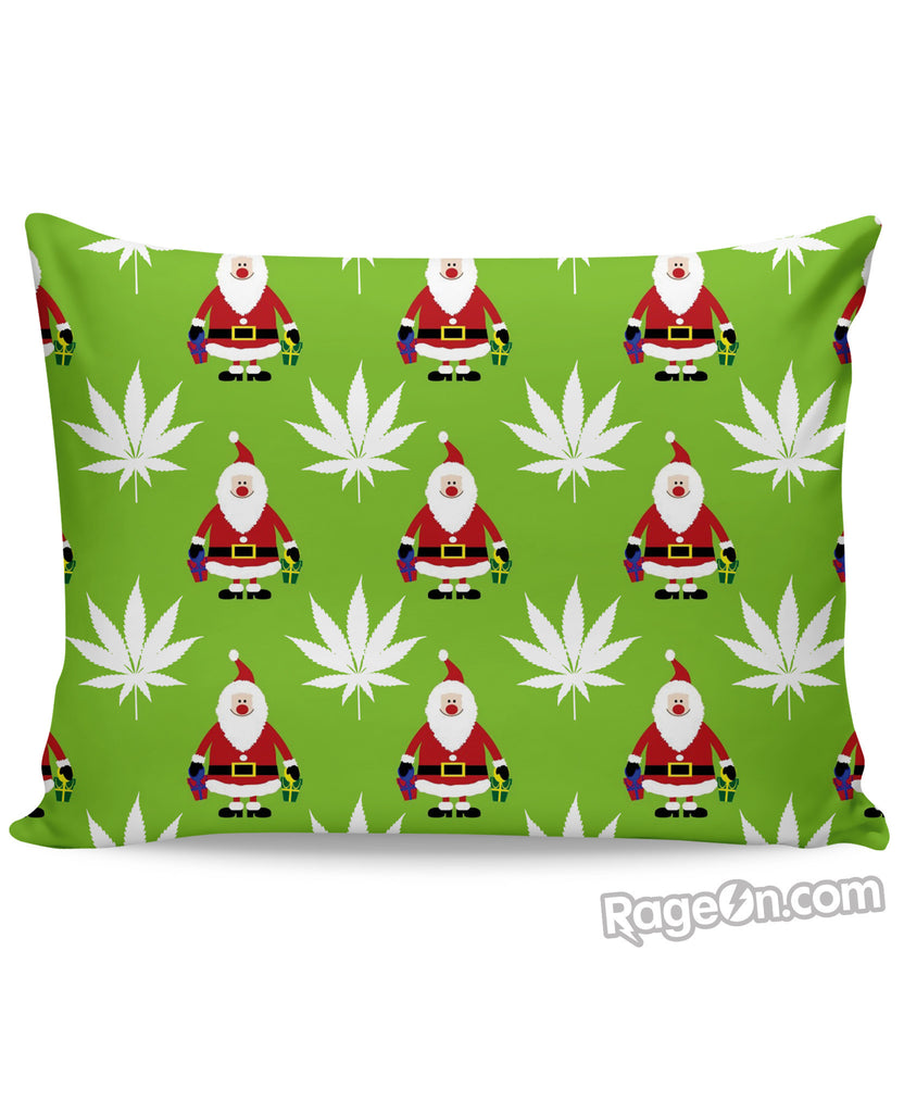 Green Christmas Pillow Case