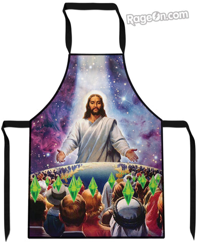 Jesus Died For Your Sims Cooking Apron