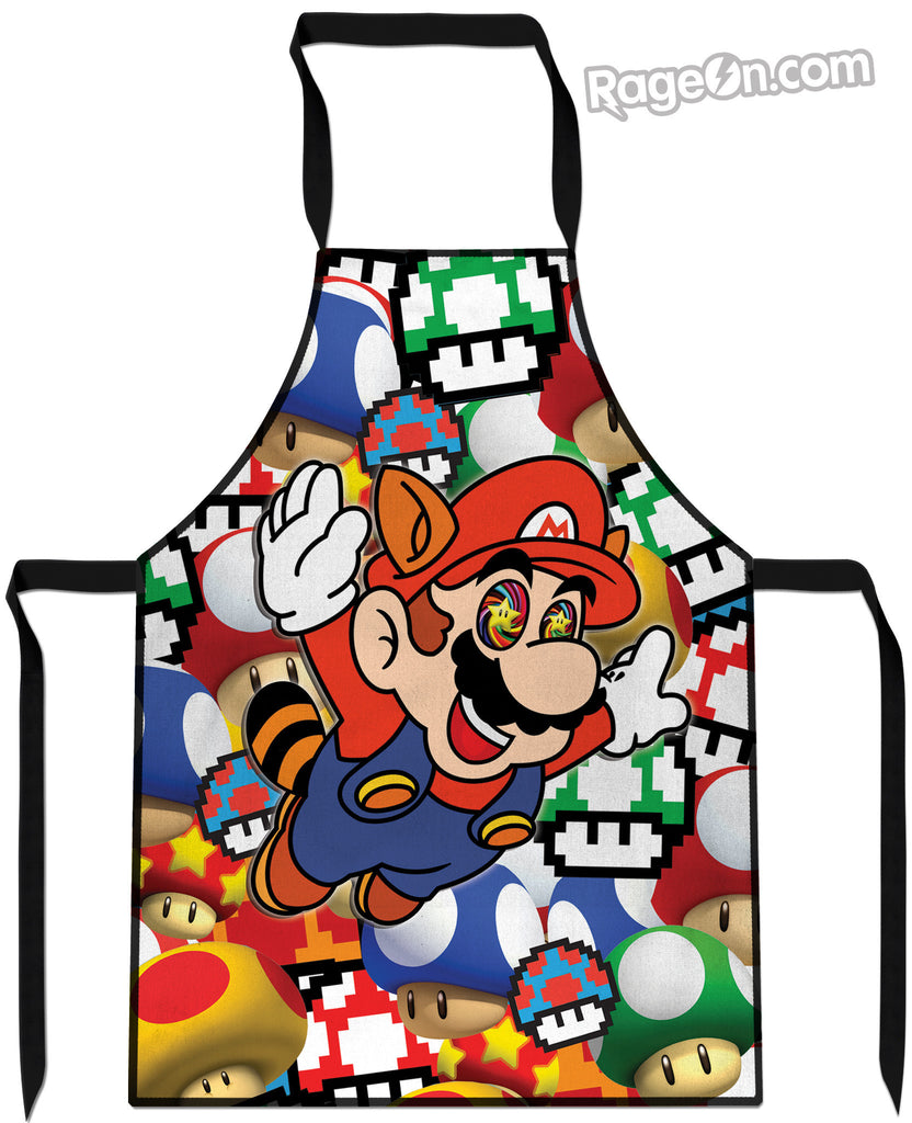 Mario On Shrooms Cooking Apron