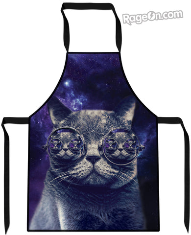 Hipster Cat Cooking Apron