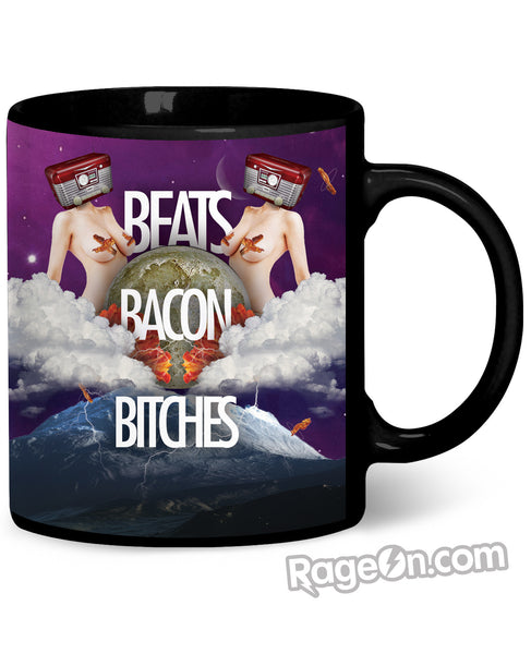 Beats Bacon Bitches Coffee Mug