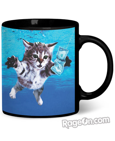 Cat Cobain Coffee Mug