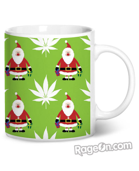 Green Christmas Coffee Mug
