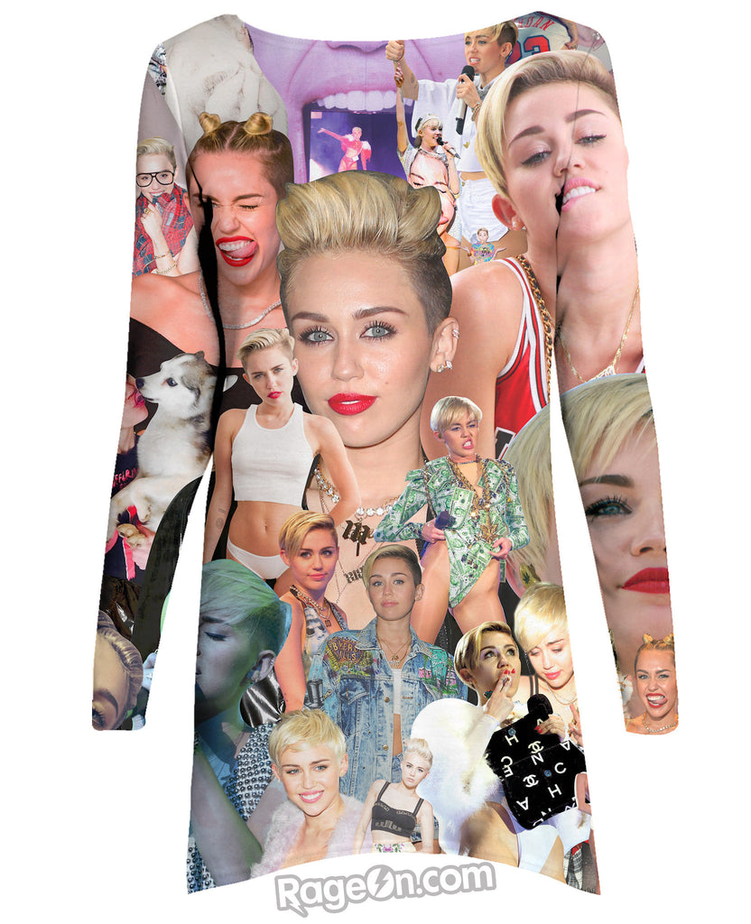 Miley Cyrus Paparazzi Long Sleeve Dress