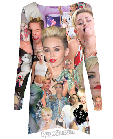 Miley Cyrus Paparazzi Long Sleeve Dress