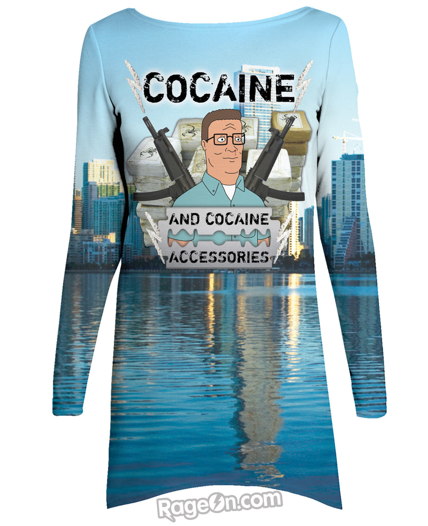 Cocaine and Cocaine Accessories Long Sleeve Dress