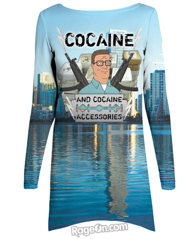 Cocaine and Cocaine Accessories Long Sleeve Dress