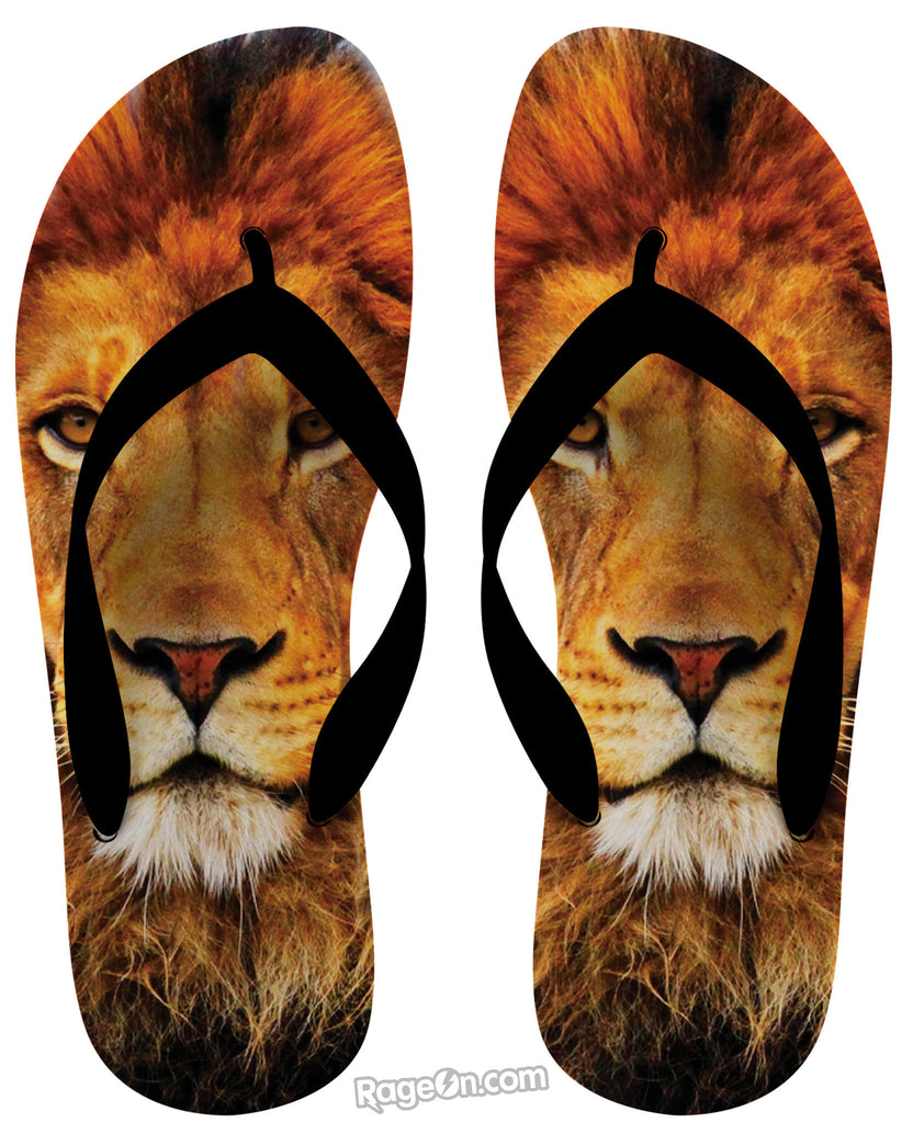 Lion Flip Flops