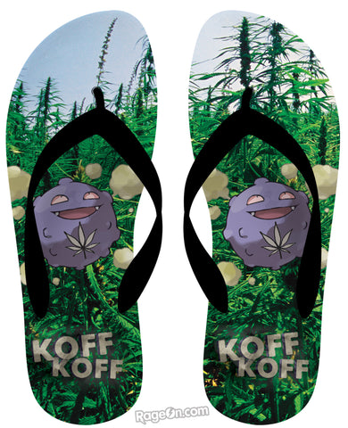 Koffing Flip Flops