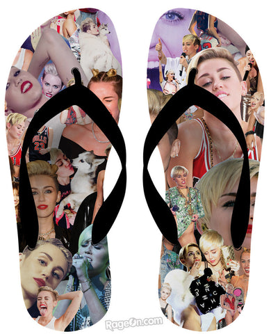Miley Cyrus Paparazzi Flip Flops *Ready to Ship*