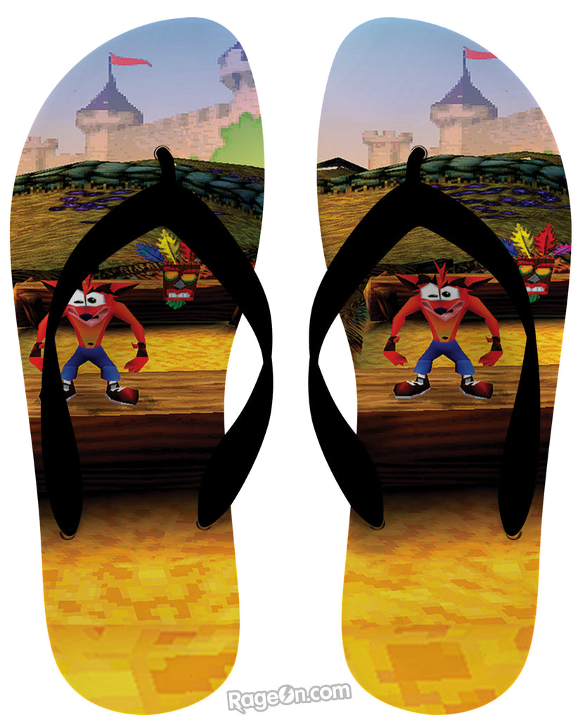 Crash Bandicoot Flip Flops