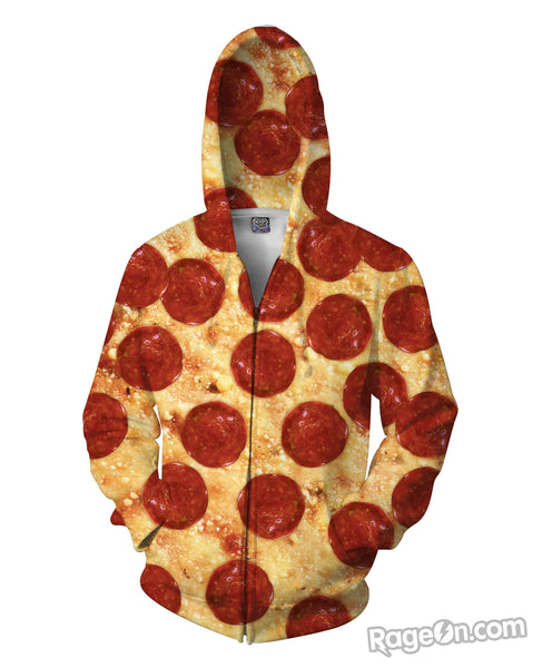 Pizza Zip-Up Hoodie