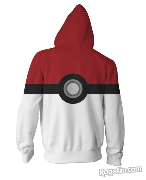 Pokemon Pokeball Catch Em All Zip-Up Hoodie