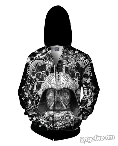 Star Wars B&W Zip-Up Hoodie