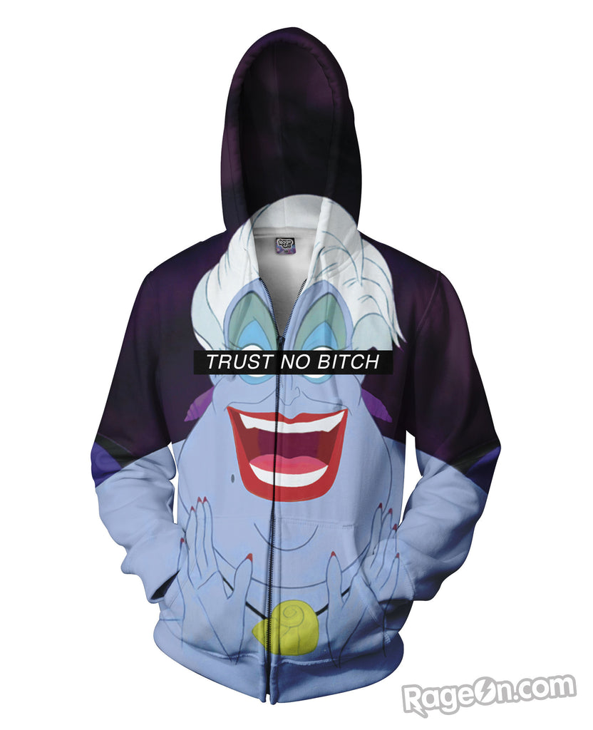 Trust No Bitch Ursula Zip-Up Hoodie