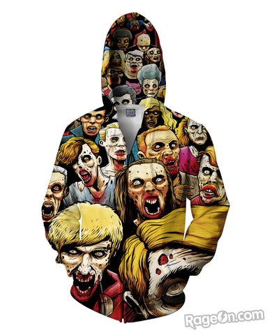 Zombies at the Mall Zip-Up Hoodie
