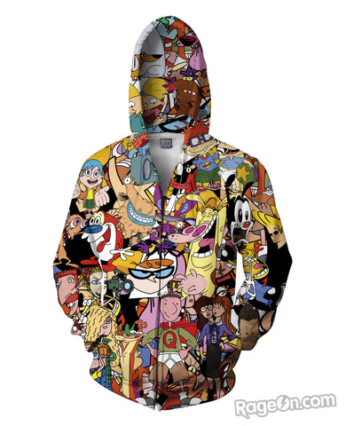 Totally 90s Zip -Up Hoodie