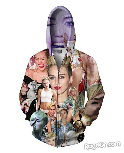 Miley Cyrus Paparazzi Zip-Up Hoodie