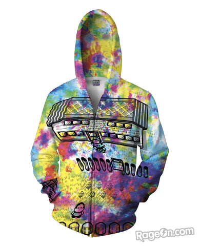 Pallet Town's Acid Trip Zip-Up Hoodie