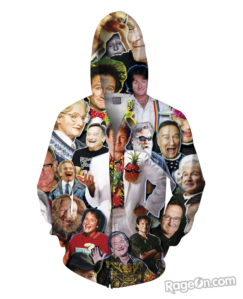 Robin Williams Zip-Up Hoodie