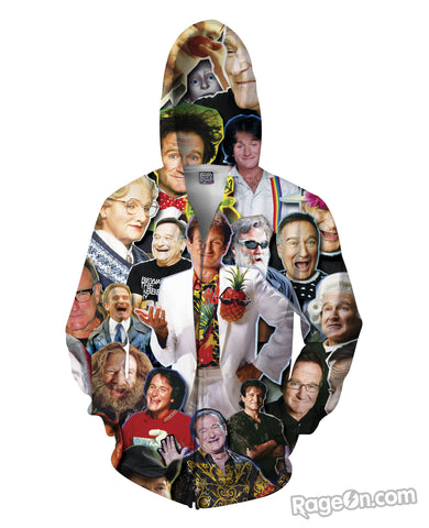 Robin Williams Zip-Up Hoodie