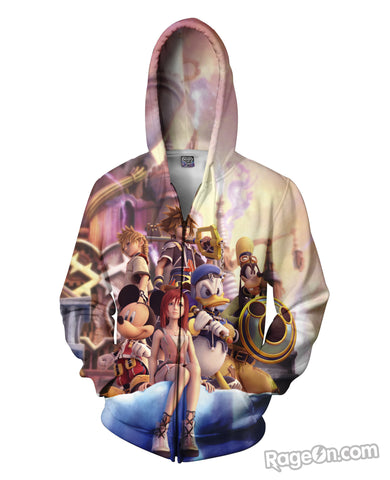 Kingdom Hearts Zip-Up Hoodie