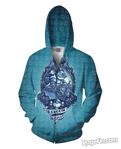 I Choose Water Zip-Up Hoodie