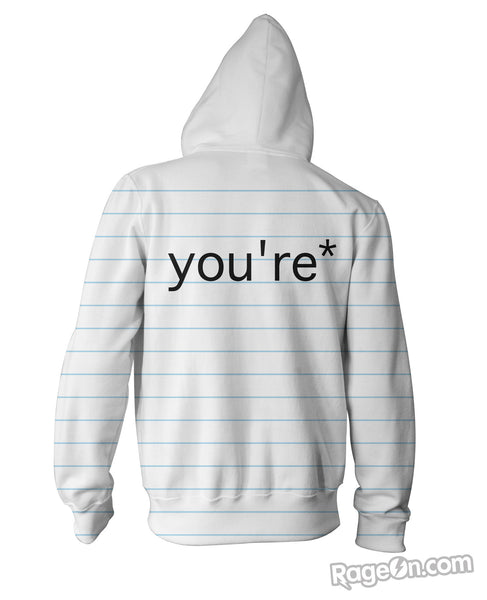 Good Grammar You're* Zip-Up Hoodie