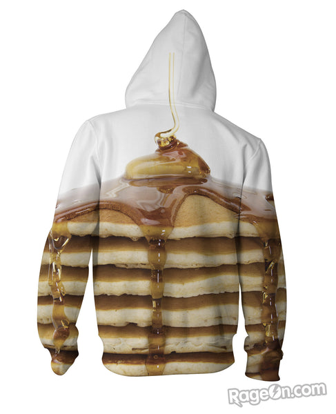 Pancake Stack Zip-Up Hoodie