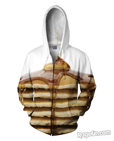 Pancake Stack Zip-Up Hoodie