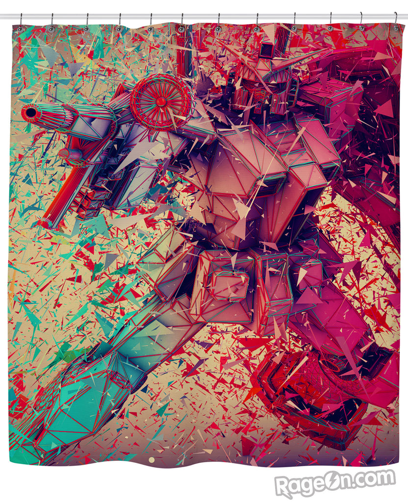 3D Transformers Shower Curtain