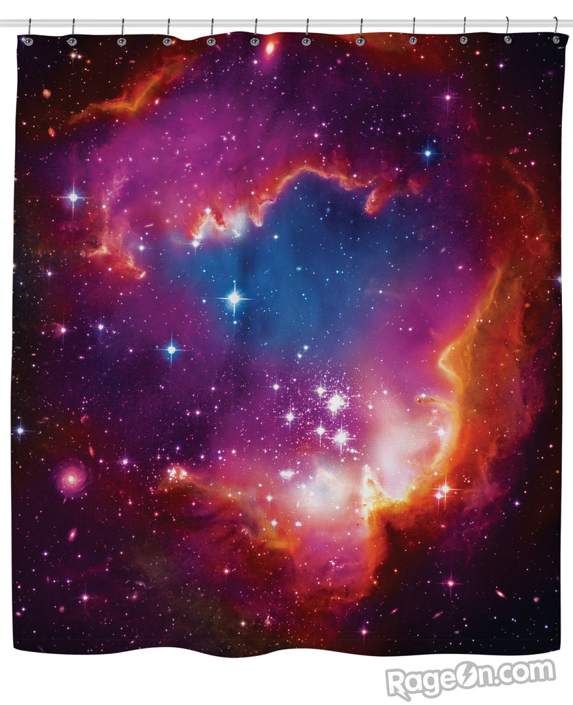 Cosmic Forces Shower Curtain